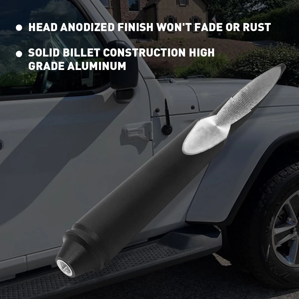 Car Roof Bullet Antenna For AM FM Radio Universal Aluminum