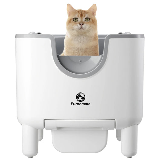 Furoomate F6 Open-Top Self-Cleaning Automatic Cat Litter Box Odor Control