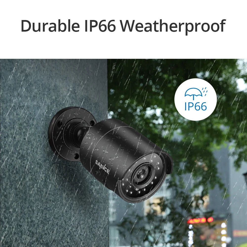 SANNCE 1080P Outdoor Bullet Camera With 100ft IR Night Vision