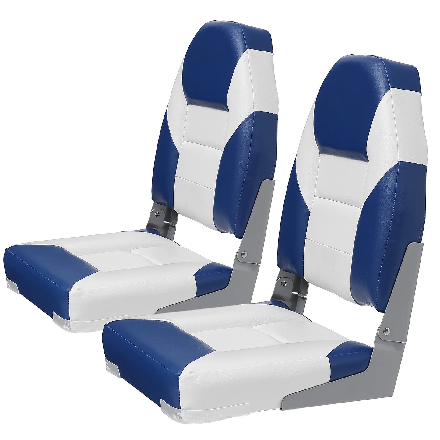 SucceBuy Folding Boat Seats High Back Captain Chair 2 Pack