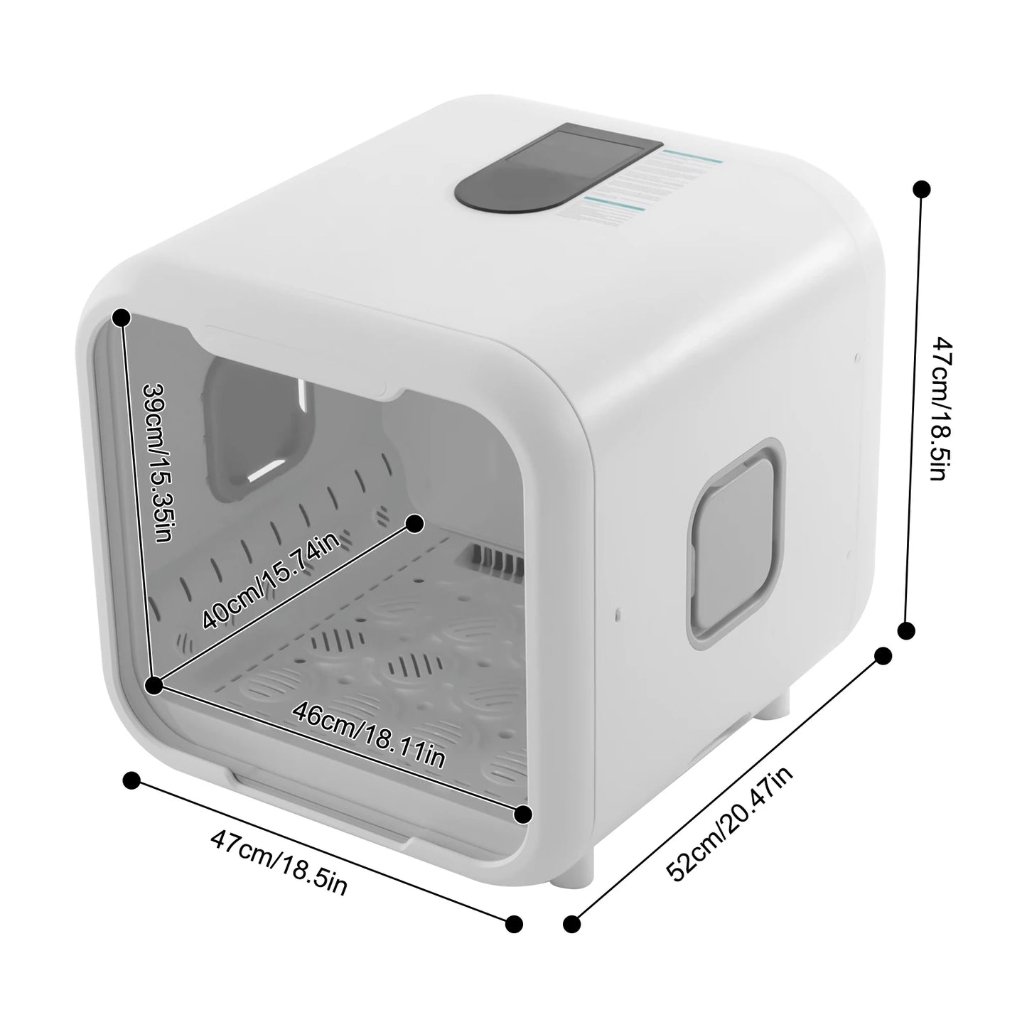 800W Pet Dryer Box For Professional Cat Grooming And Sanitizing