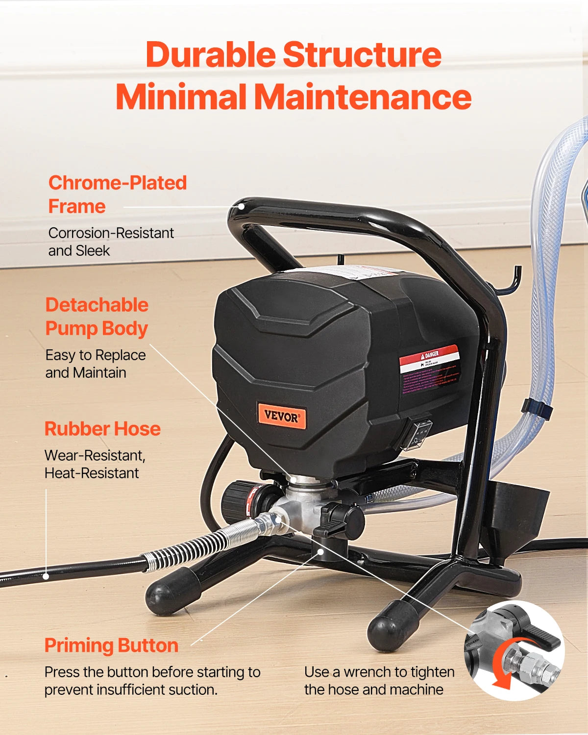 SucceBuy Stand Airless Paint Sprayer 650W 3000 PSI Electric Sprayer