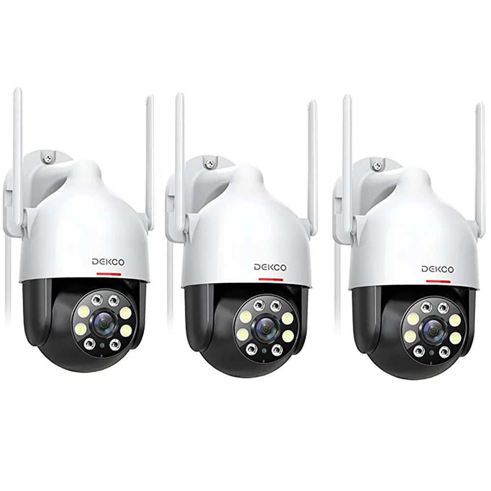 DEKCO 3MP WiFi PTZ Outdoor Security CCTV Camera Night Vision
