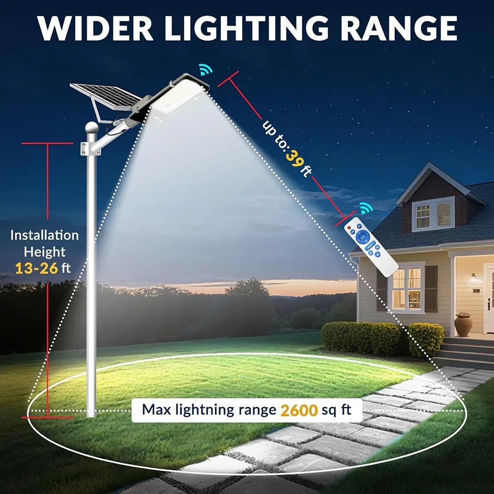 Outdoor Waterproof Solar Lamps 6000mAh Street Light Set