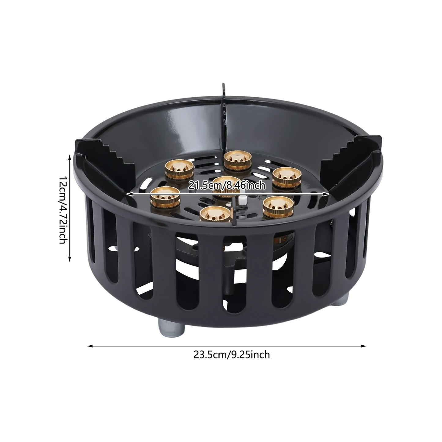 Camping Stove One Burner Portable Cooktop With Three Adapters For Tailgating