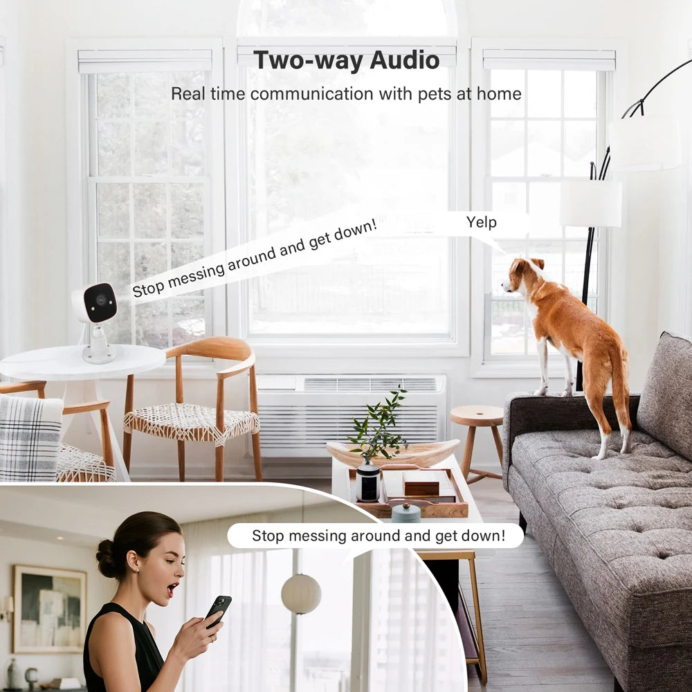 JENNOV Outdoor Wireless Security Camera 3MP 1296P WiFi Surveillance