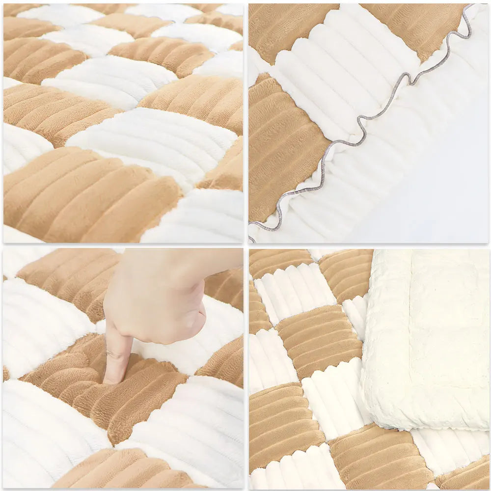 PETRAVELCN Car Seat Dog Bed Mat Warm Anti Slip Washable
