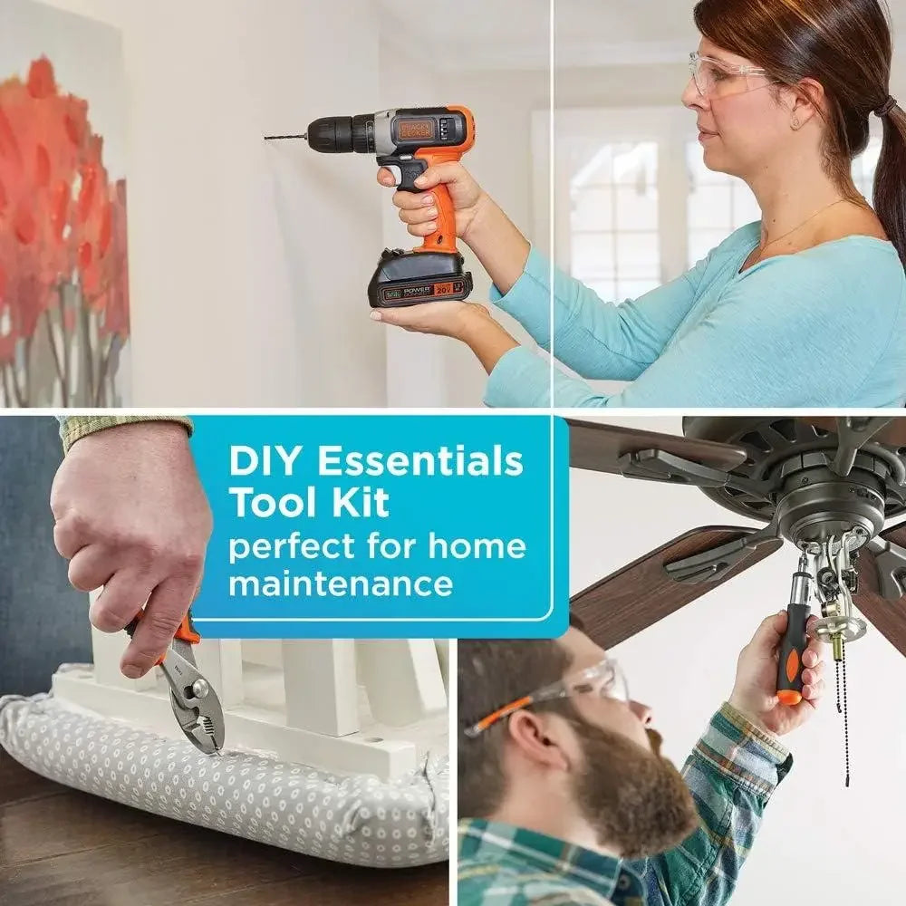 XMSJDIY 20V MAX Drill Tool Kit With 83 Piece Accessories