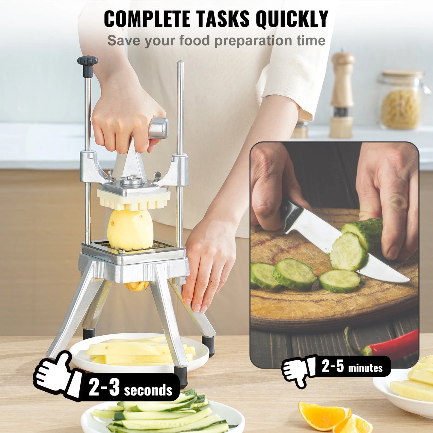 VEVOR Manual Fruit And Vegetable Dicer Cutter Commercial Stainless Steel