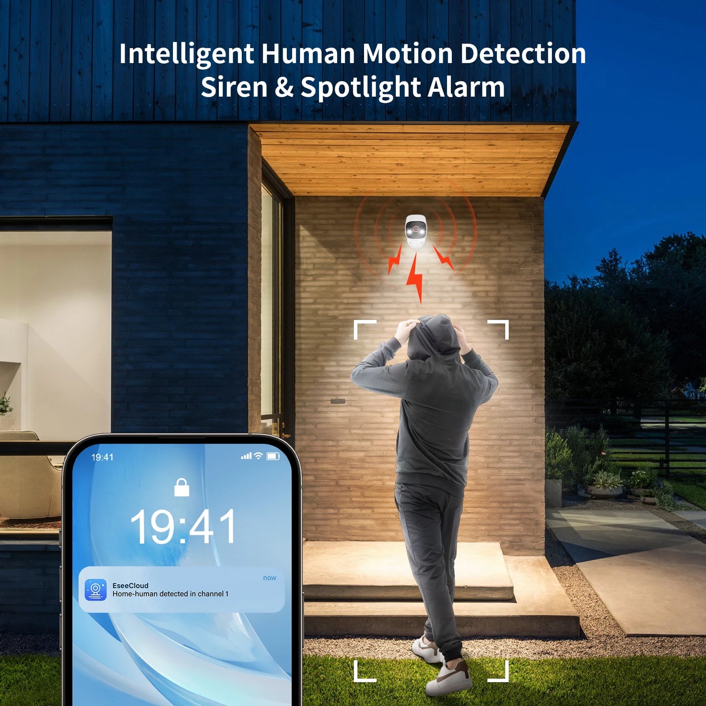 Jennov 2K Outdoor Indoor Security Camera With WiFi Night Vision