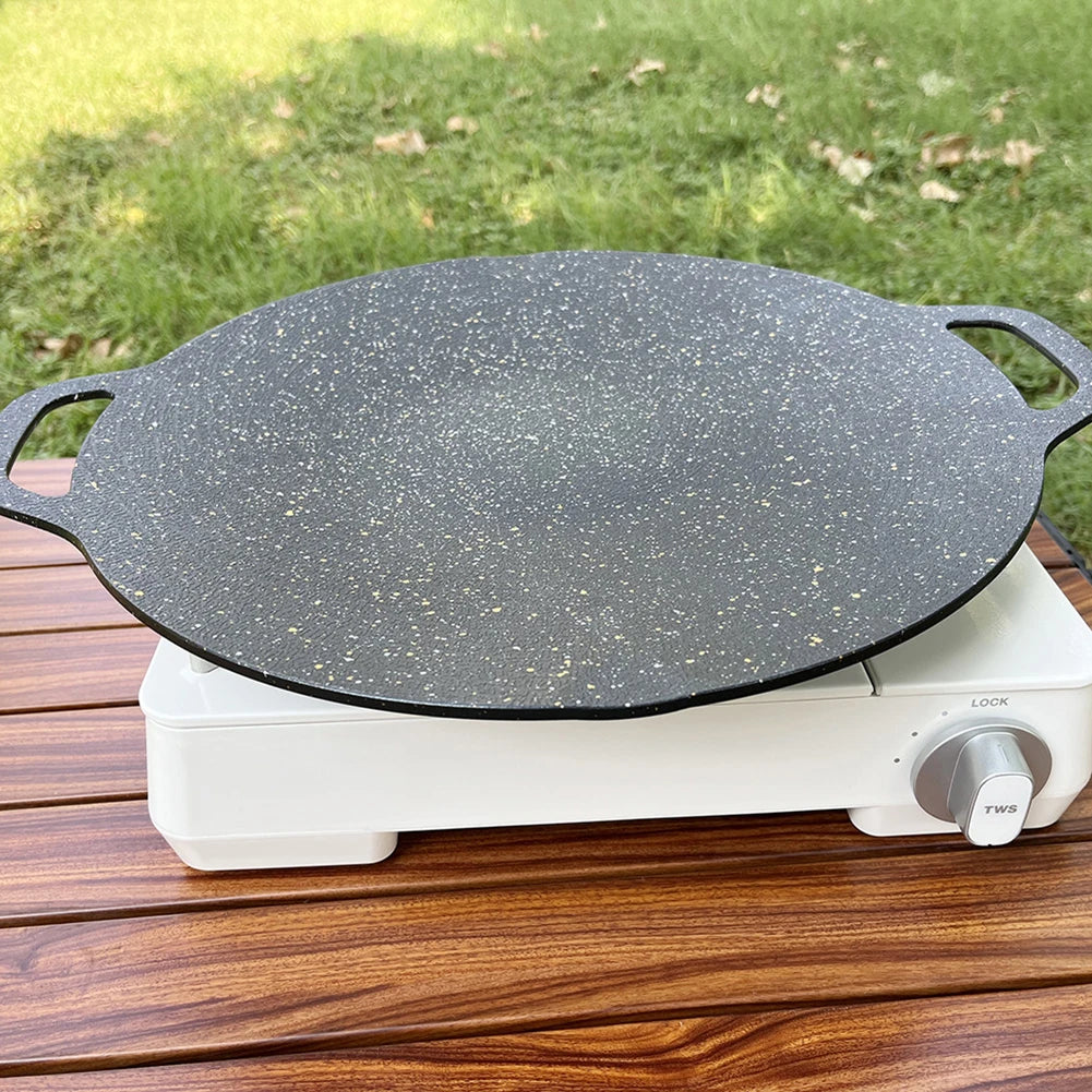 Korean BBQ Grill Pan Nonstick Round Multi Purpose Frying Pan