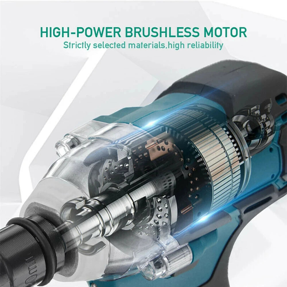 Magnitt Brushless Cordless Impact Wrench 18V Kit With Toolbox