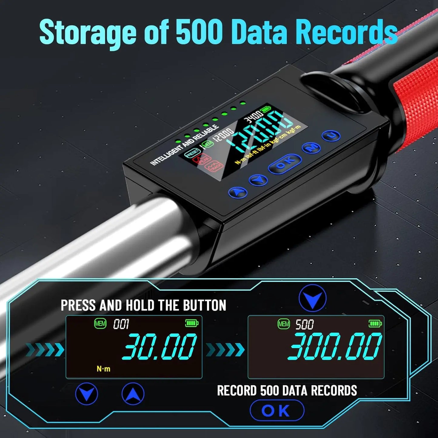 SeeSii Digital Torque Wrench With 2 Percent Accuracy 340 Nm