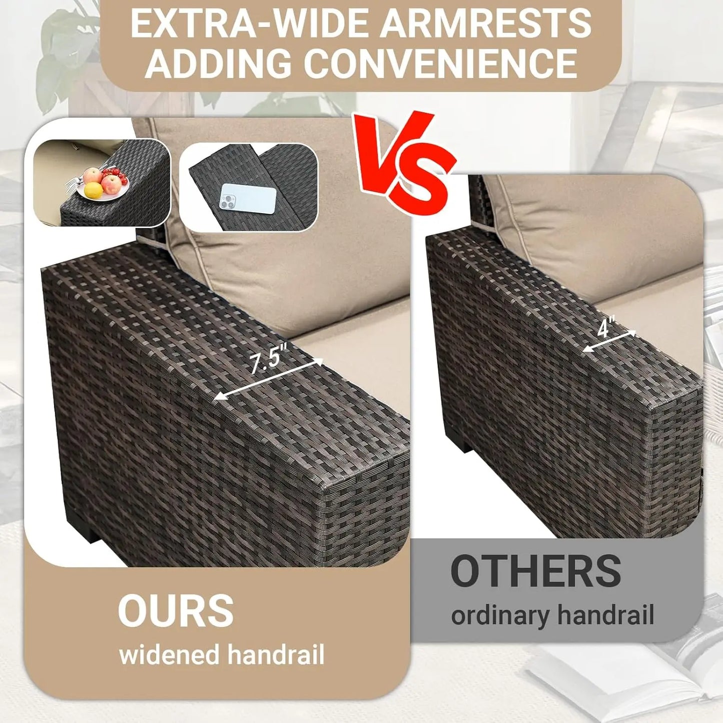 Guohe All Weather Outdoor Wicker Patio Furniture Set