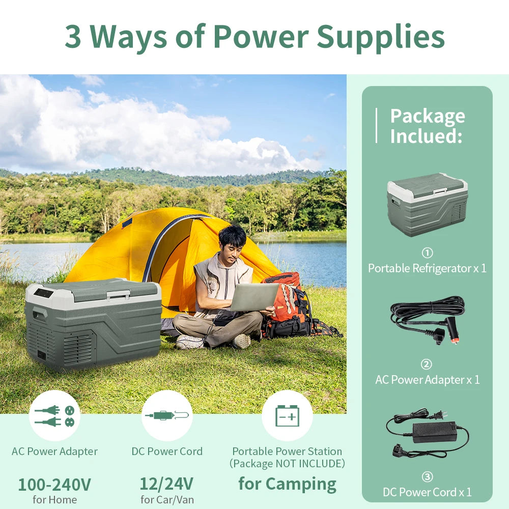 Alpicool NL Car Refrigerator 12V 24V Compressor Fridge Freezer Travel