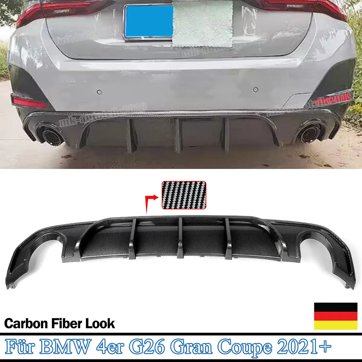 MagicKit BMW 4 Series G26 Rear Bumper Diffuser Lip