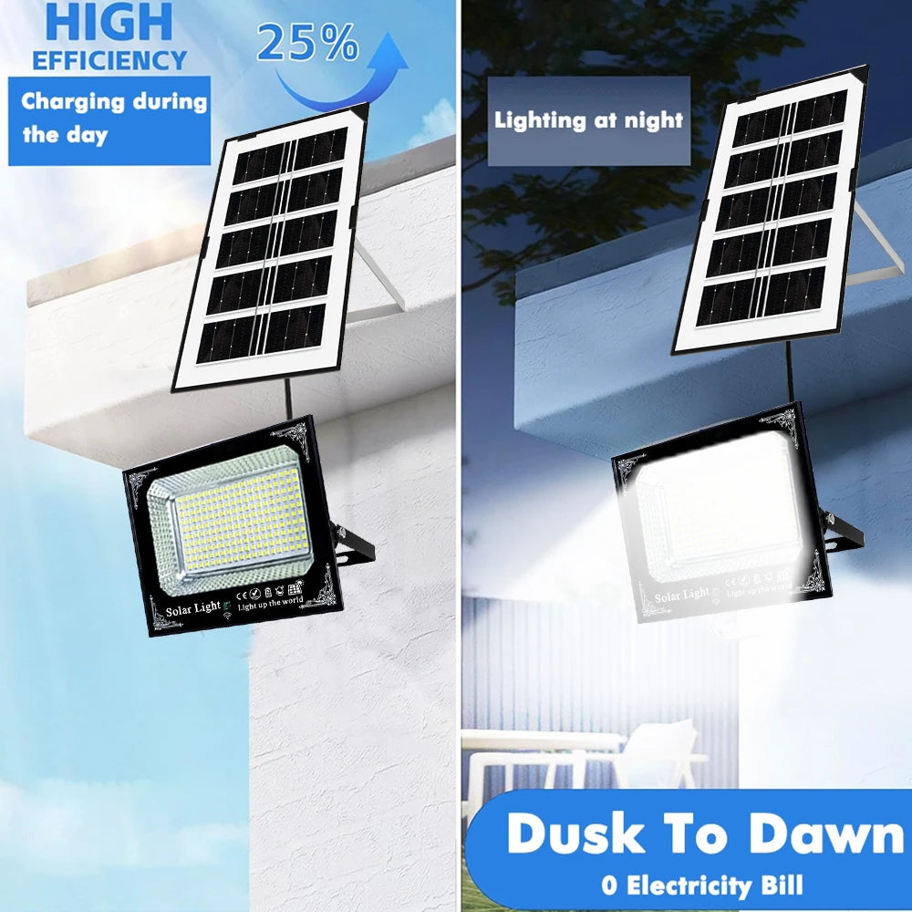 Outdoor Solar Flood Light IP67 With Remote Control